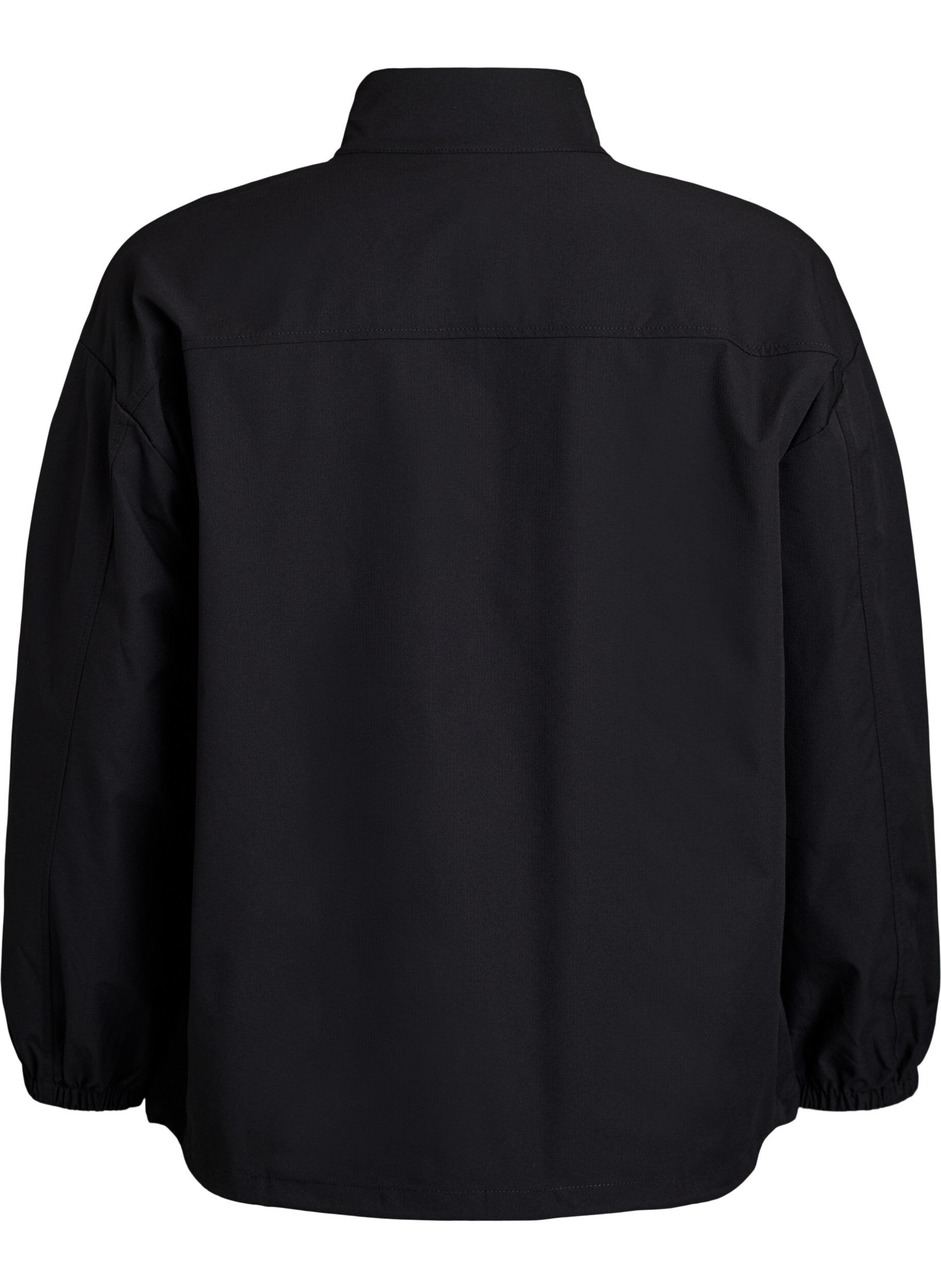 Zizzi Sportowy anorak z odblaskowymi detalami i kieszeniami, Czarne, Packshot image number 1