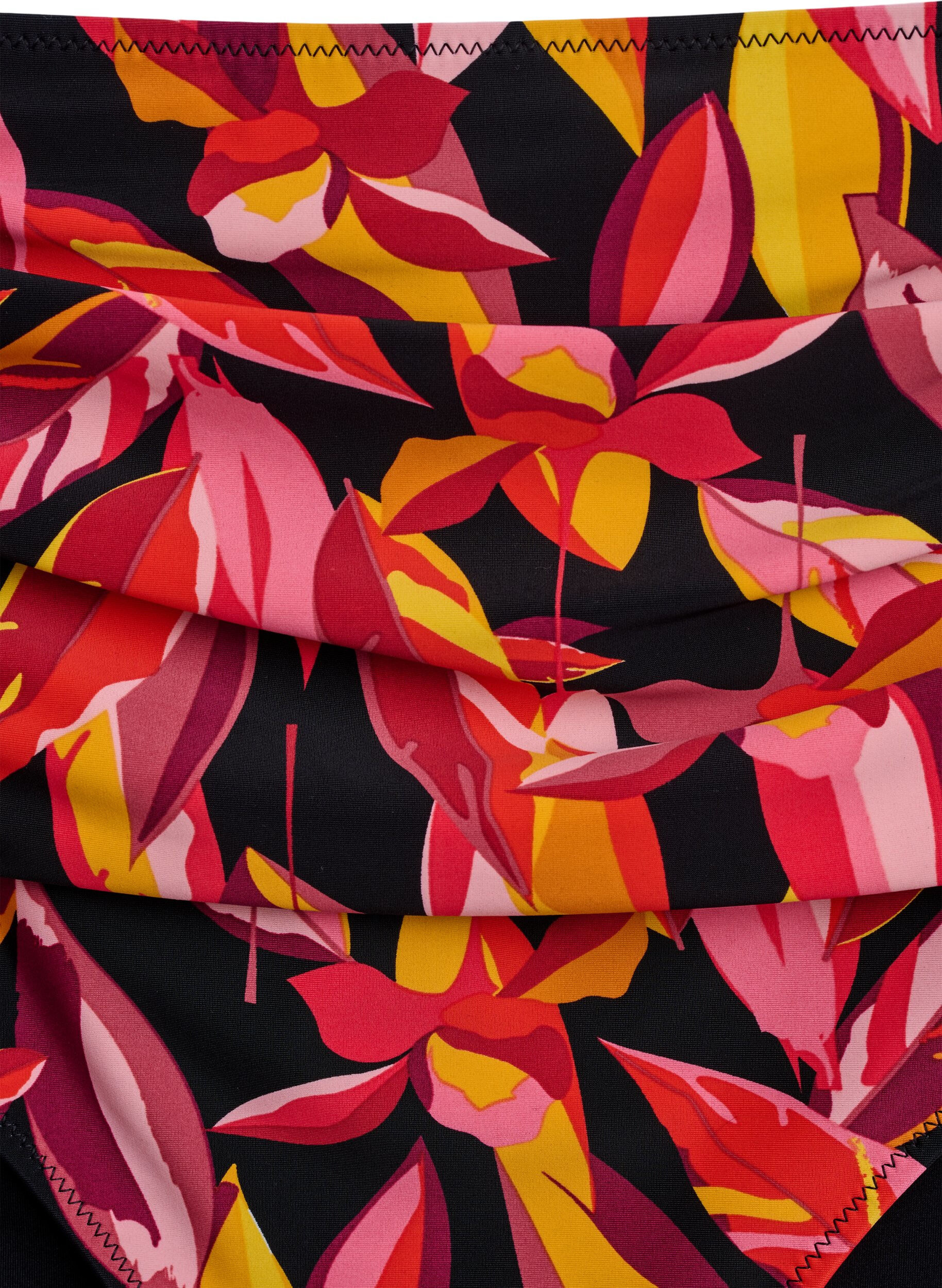 Zizzi  Doly bikini z wysokim stanem i nadrukiem, Czerwony, Packshot image number 2