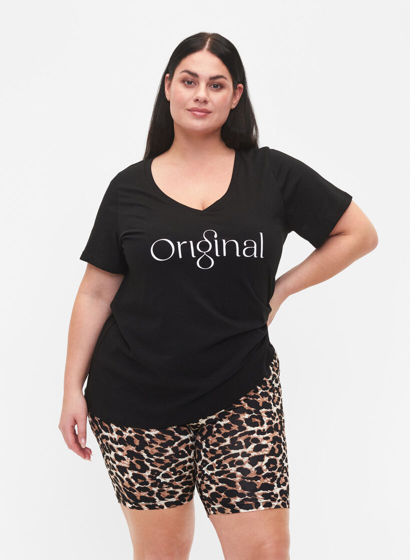 2-pack szorty rowerowe, Czarne, Model image number 0