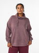 Bluza z wysokim kolnierzem i kieszeniami, Czerwony, Model image number 0