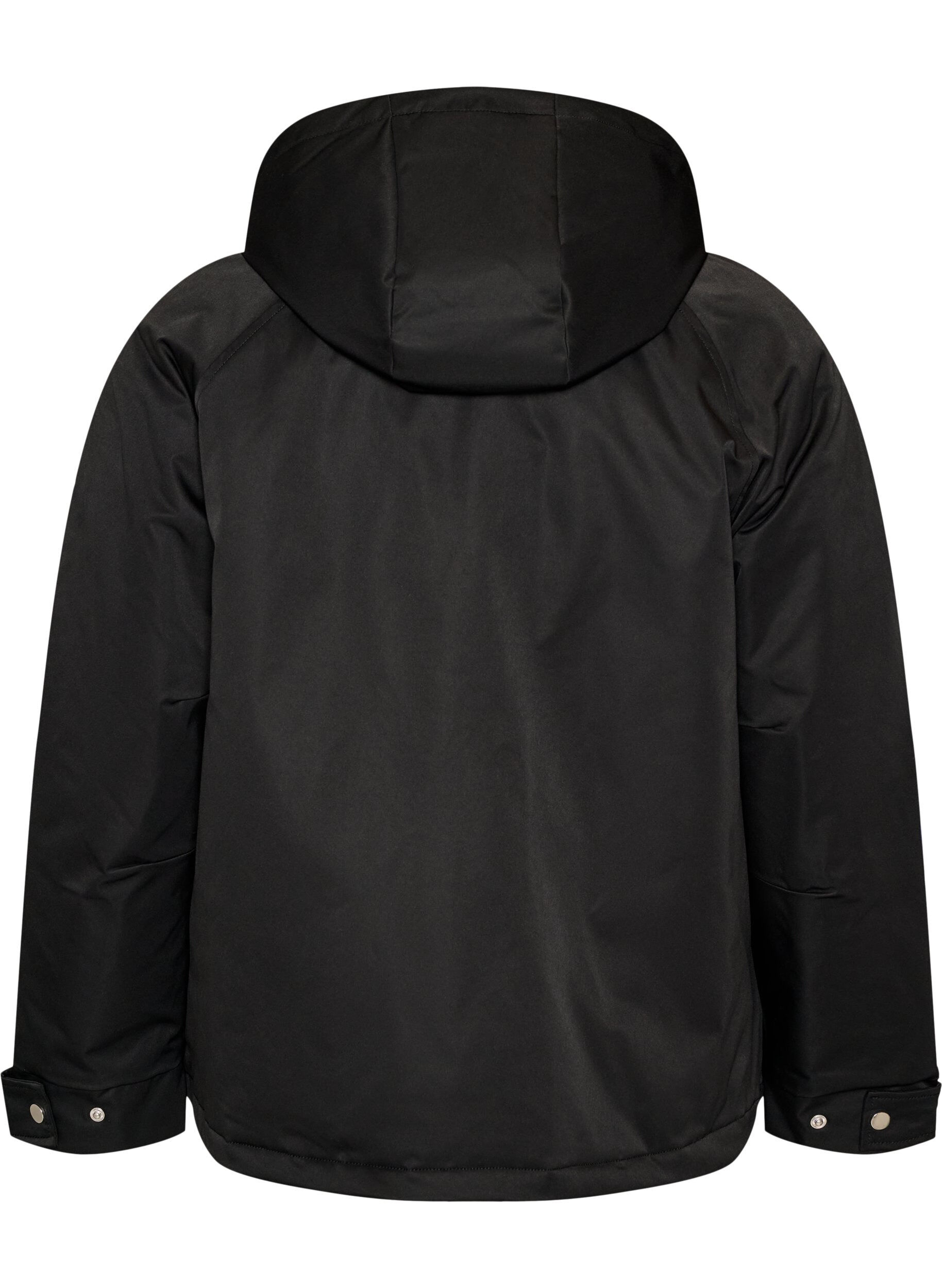 ZizziParka z podszewka i odpinana kapturka, Czarne, Packshot image number 1