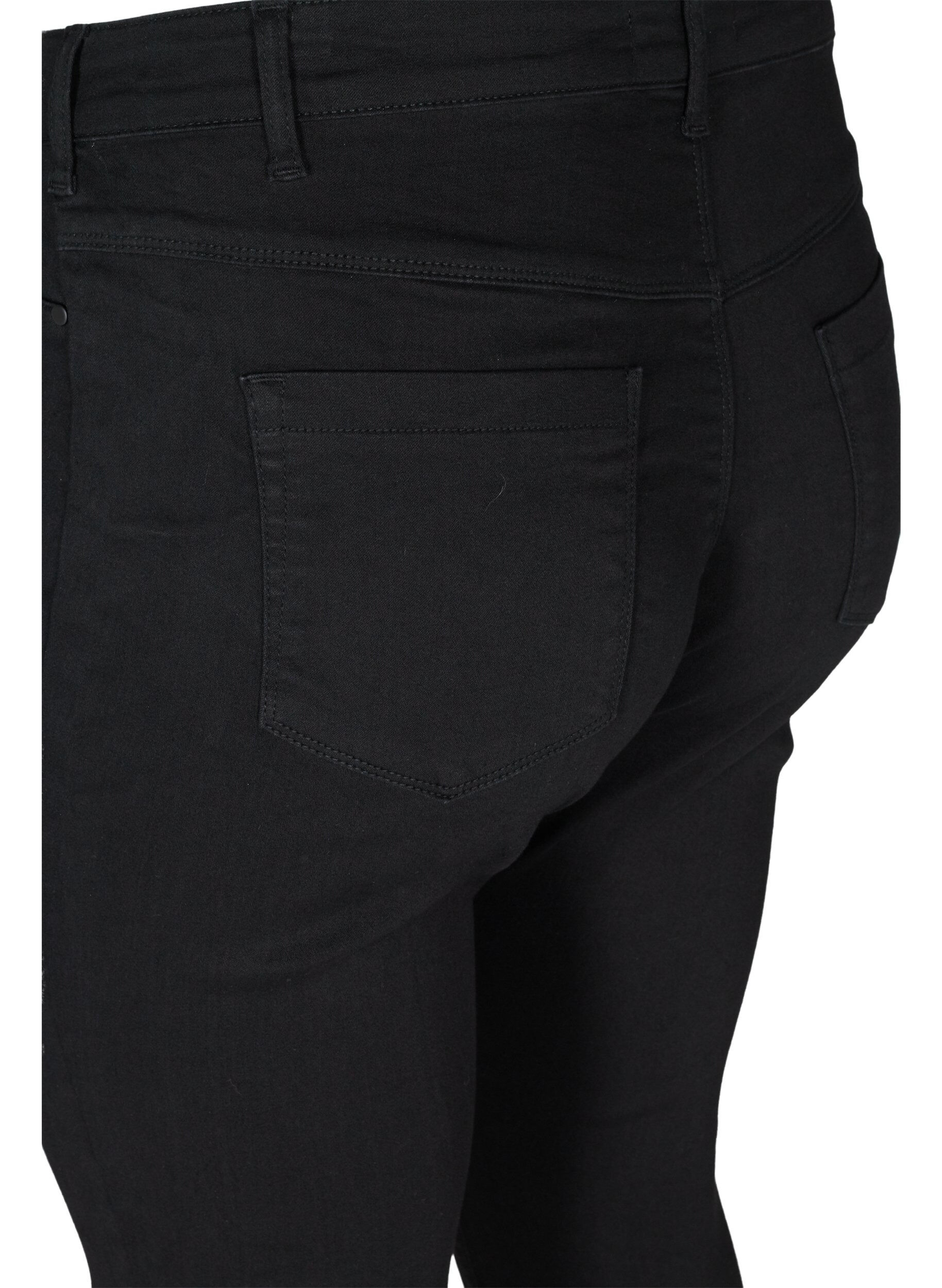 ZizziJegginsy z mieszanki bawelny, Black, Packshot image number 3