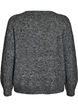 Sweter z aplikacja kwiatowa, Szary, Packshot image number 1