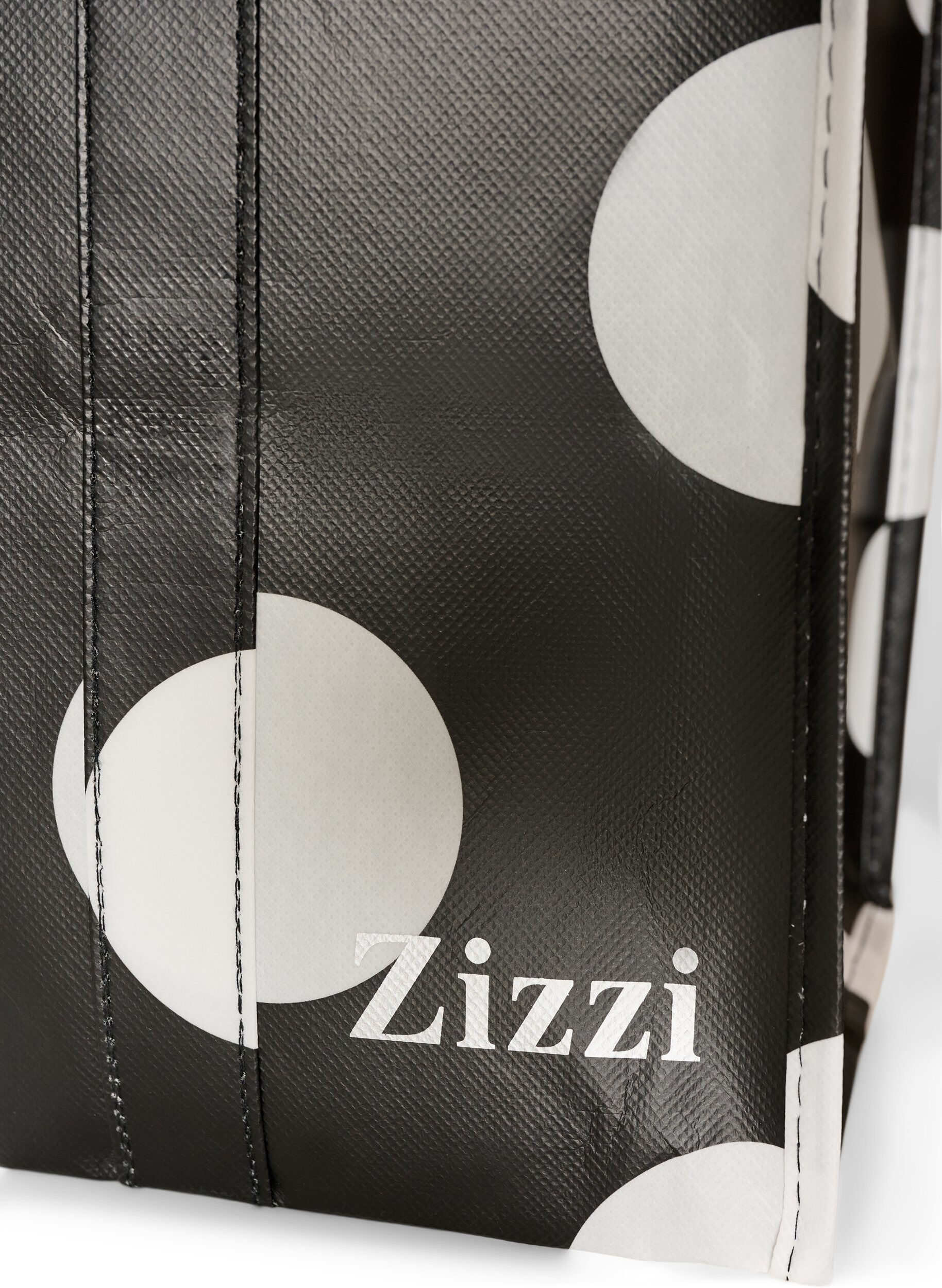 ZizziTorba na zakupy z suwakiem, Czarne, Packshot image number 2