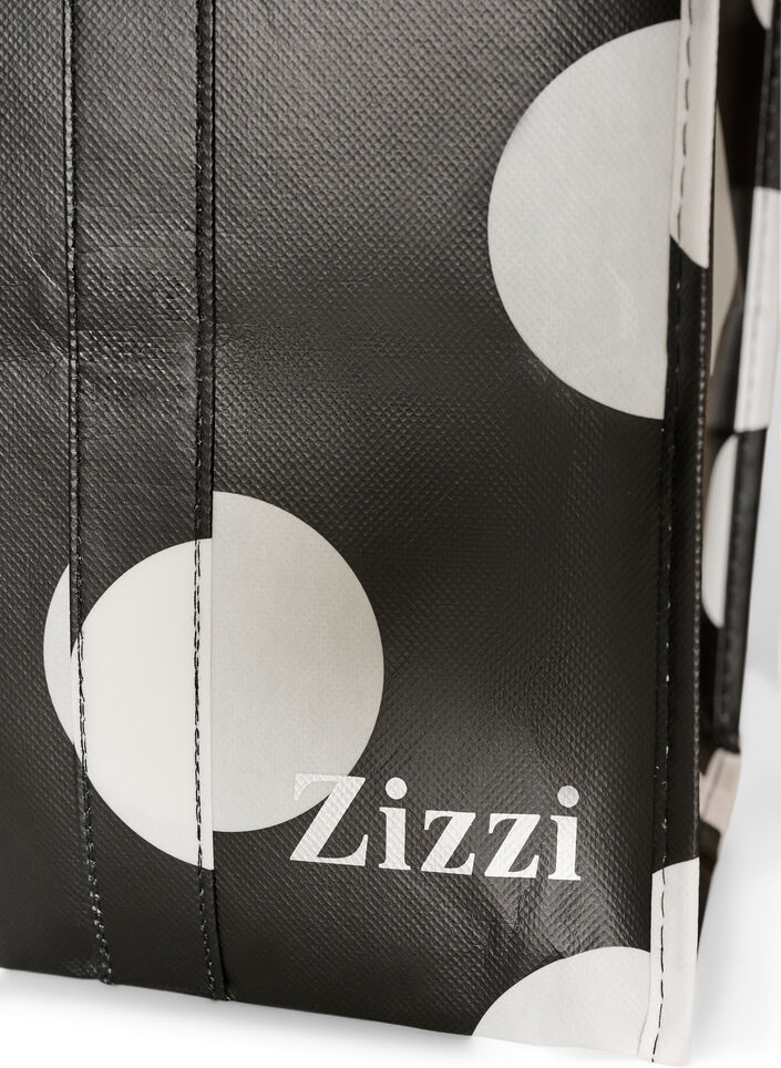 Torba na zakupy z suwakiem, Czarne, Packshot image number 2