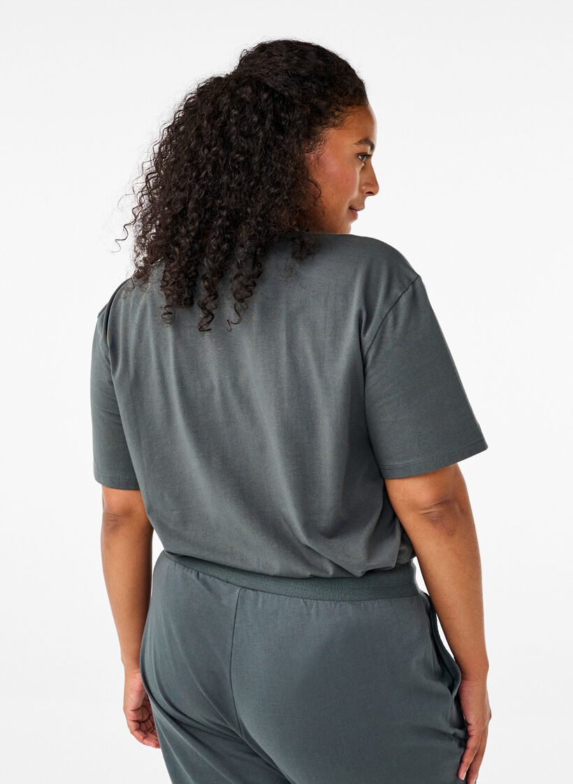 Sportowa koszulka z bawelny organicznej, , Model image number 2