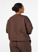 Bluza z motywem, Brązowy, Model image number 2