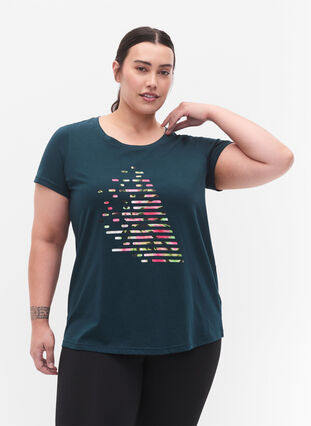 Sportowa koszulka z nadrukiem, Ponderosa Pine w. A, Model image number 0