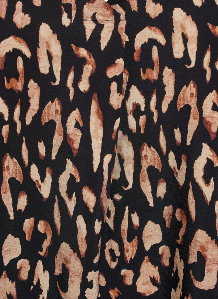 Wiskozowa sukienka z dekoltem w szpic, Czarne, Packshot image number 2