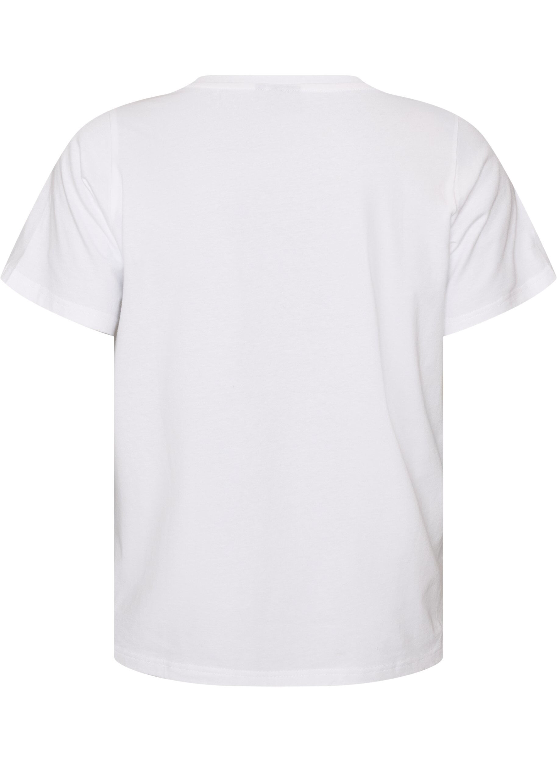 ZizziBawelna organiczna Koszulka z motywem misia, Biały, Packshot image number 1