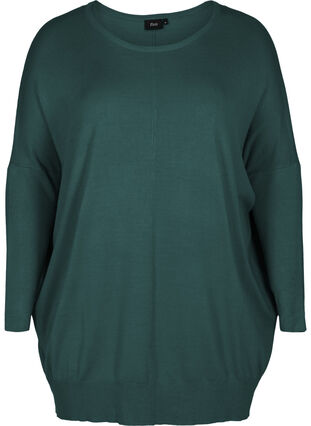 Dzianinowy sweter z okraglym dekoltem, Ponderosa Pine, Packshot image number 0