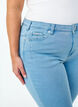 Jeansy Amy nad kostke z suwakiem, Niebieskie, Model image number 3