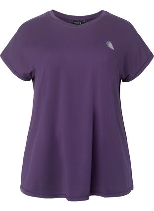 Koszulka treningowa z krótkim rekawem, Purple Plumeria, Packshot image number 0