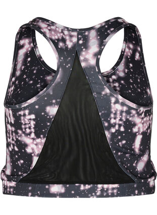 Sports bra with mesh and print, Blinded Lights, Packshot image number 1