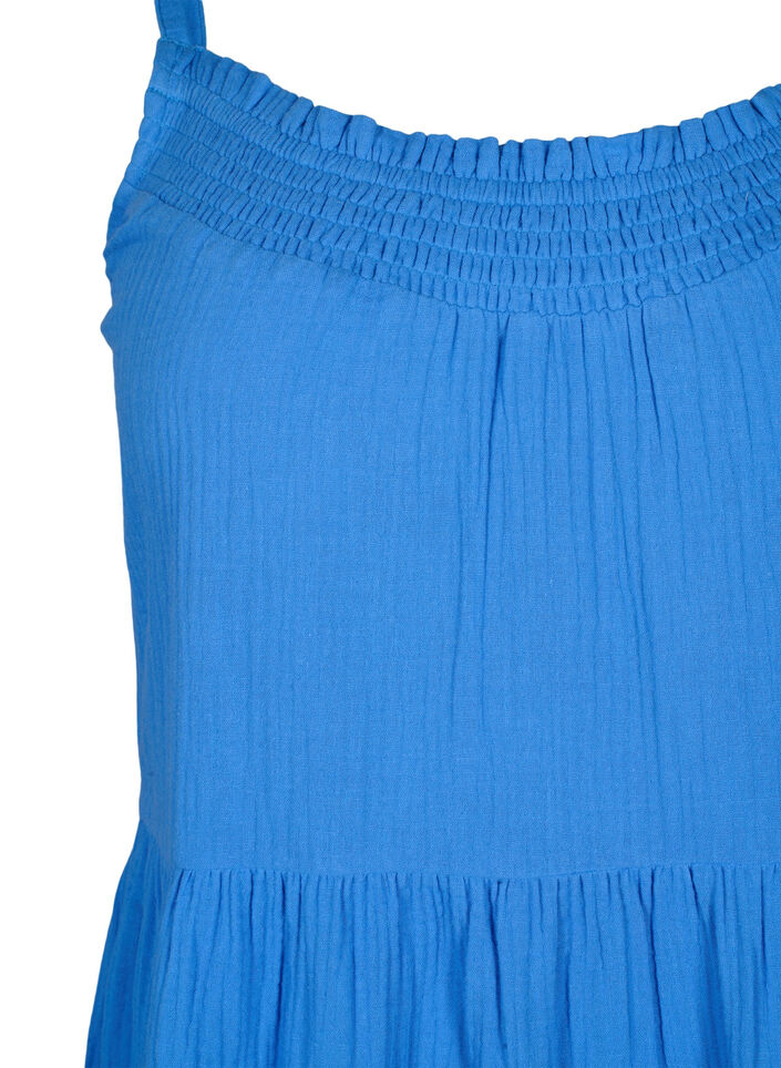 Zwykla bawelniana sukienka na ramiaczkach, Marina, Packshot image number 2