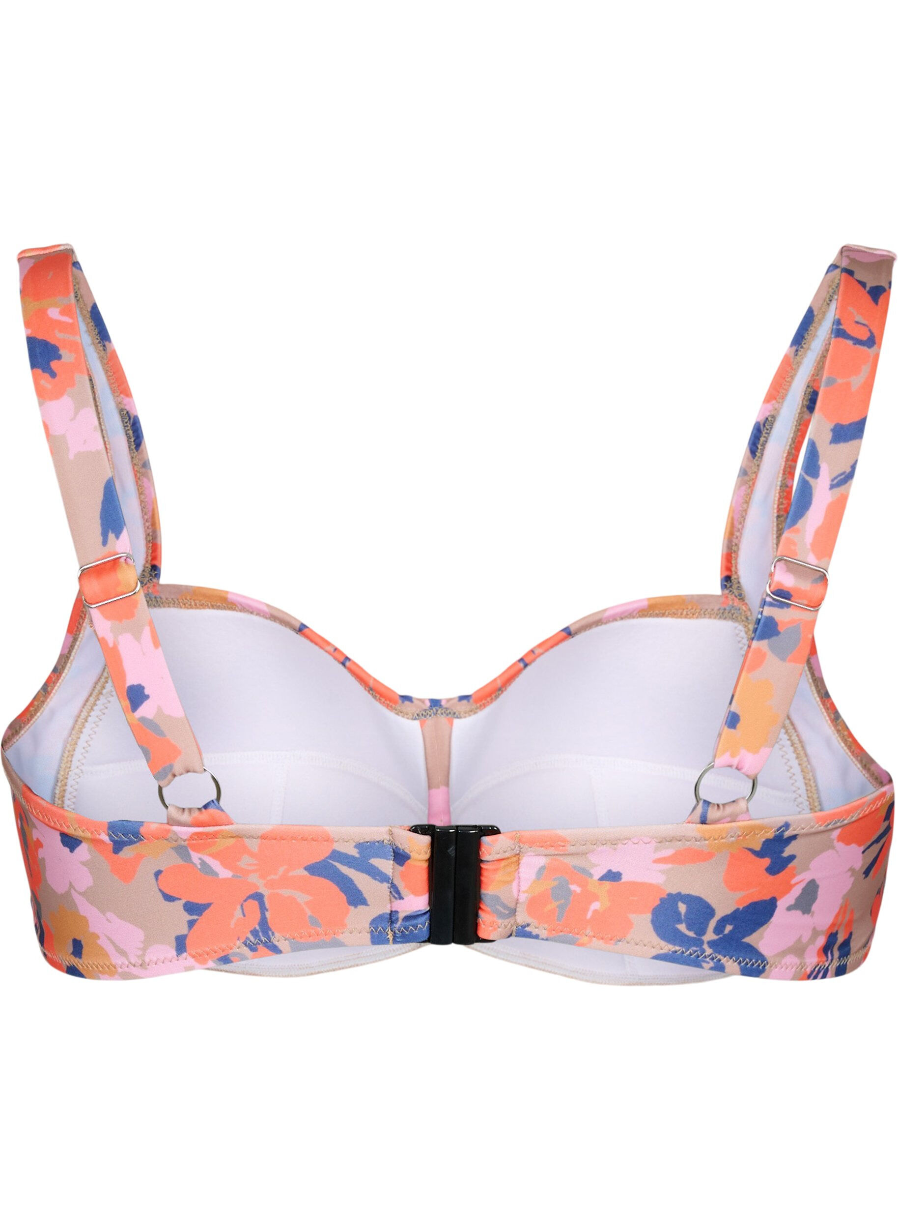 Zizzi G&oacute;ra od bikini z nadrukiem, Retro Flower, Packshot image number 1