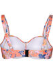 Góra od bikini z nadrukiem, Retro Flower, Packshot image number 1