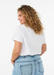 Koszulka bawelniana z nadrukiem z przodu, Biały, Model image number 2