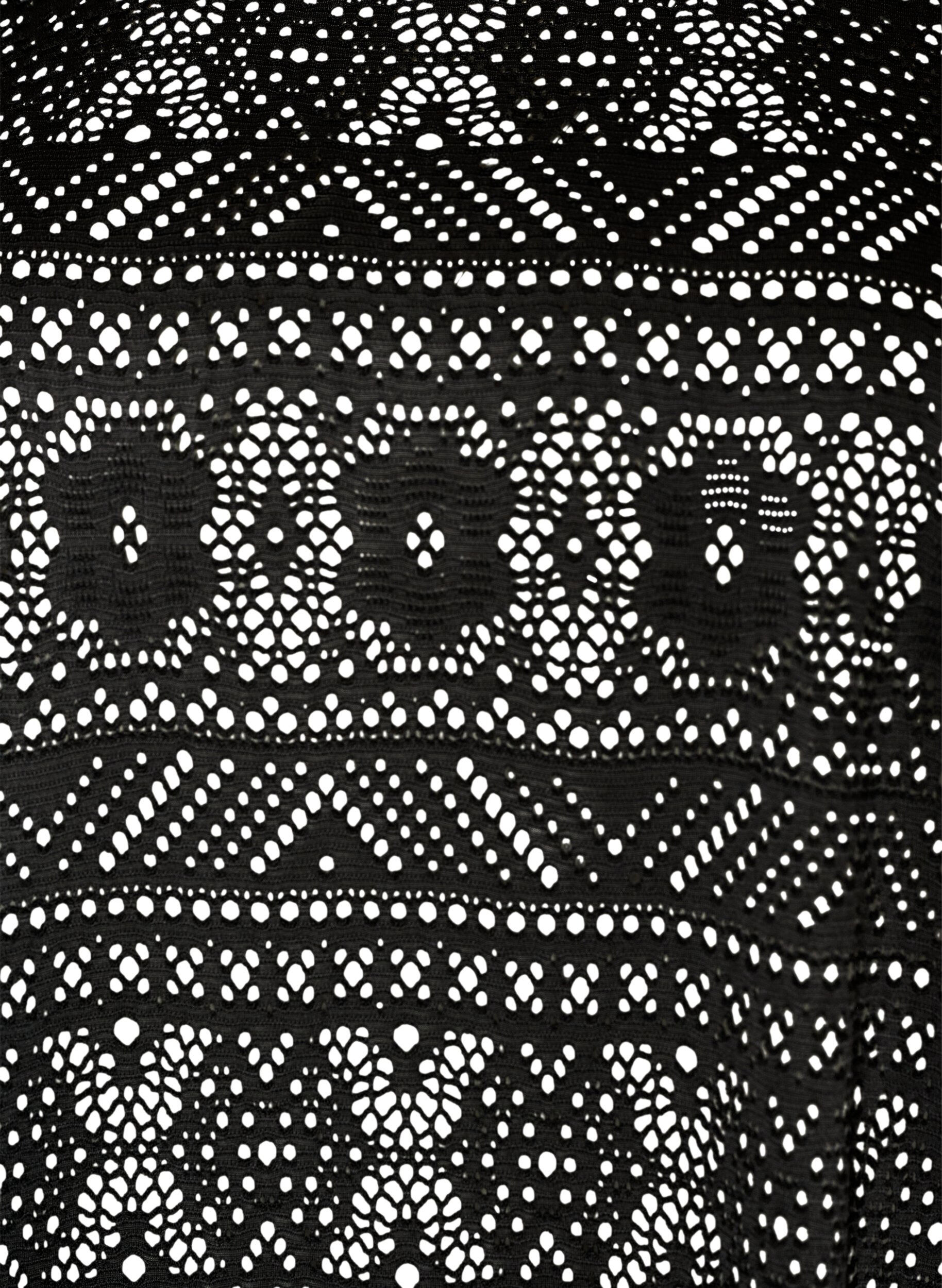 ZizziKoszulka z koronki haftowanej z oczkiem, Czarne, Packshot image number 2