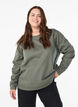 Bluza z okraglym dekoltem, Zielony, Model image number 0