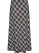Trapezowa sp&oacute;dnica maxi w kratke, Niebieskie, Packshot image number 1