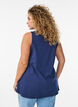 Bawelniany top o&nbsp;rozszerzanym fasonie, Niebieskie, Model image number 2