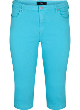 Dopasowane spodnie Emily capri, River Blue, Packshot image number 0