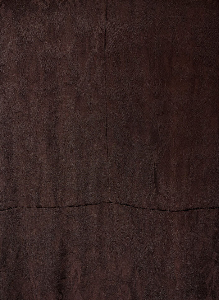 Sukienka midi z zakardu z motywem paisley i rekawami typu nietoperz, Brązowy, Packshot image number 2