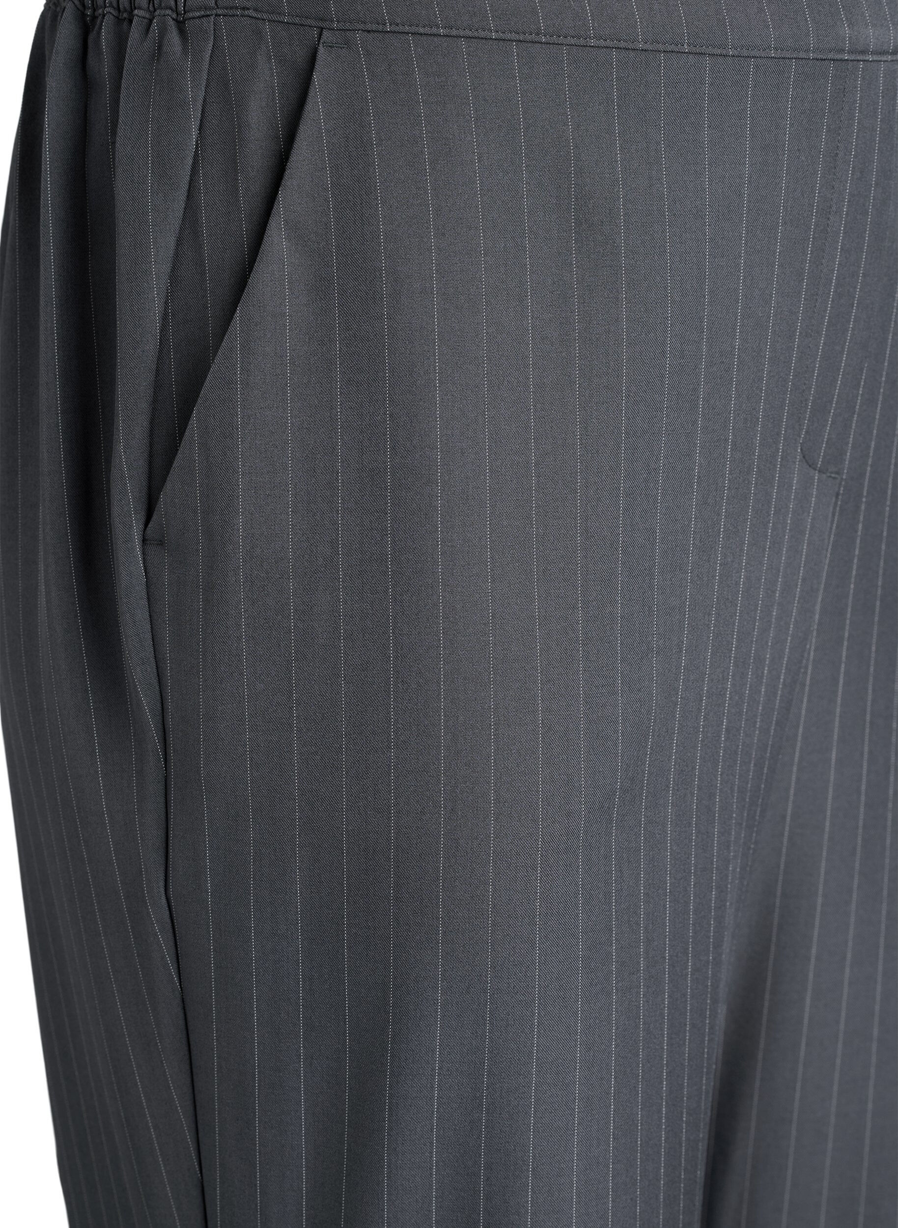 Zizzi FLASH - Luzne spodnie z kieszeniami, Ciemnoszary, Packshot image number 2