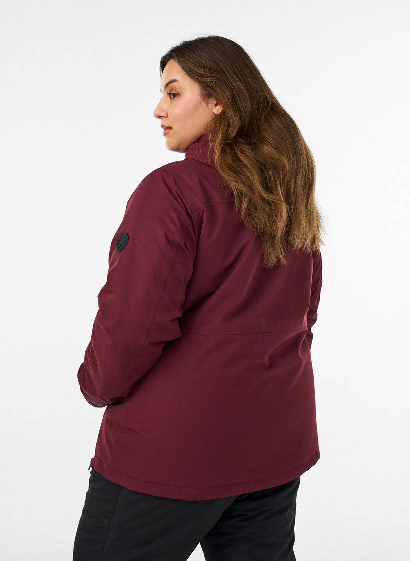 Funkcjonalna kurtka typu anorak z kapturem, Czerwony, Model image number 2