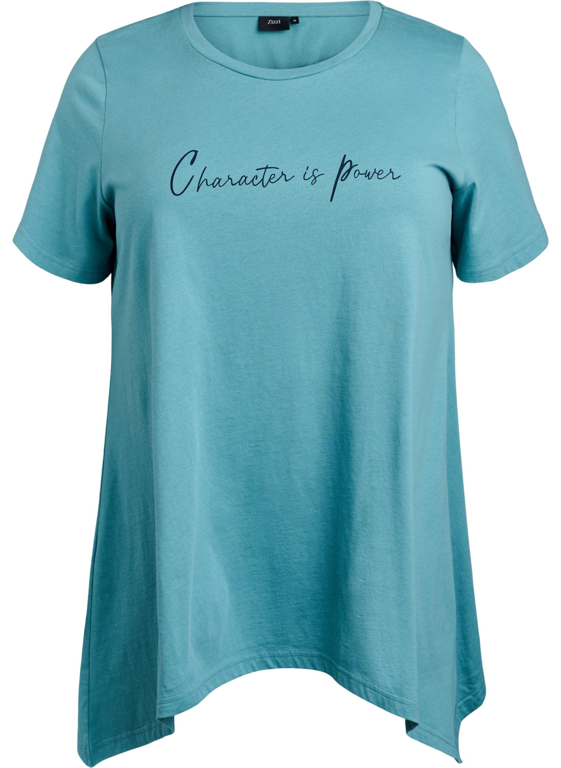 Zizzi Koszulka w ksztalcie trapezu z okraglym dekoltem, Zielony, Packshot image number 0