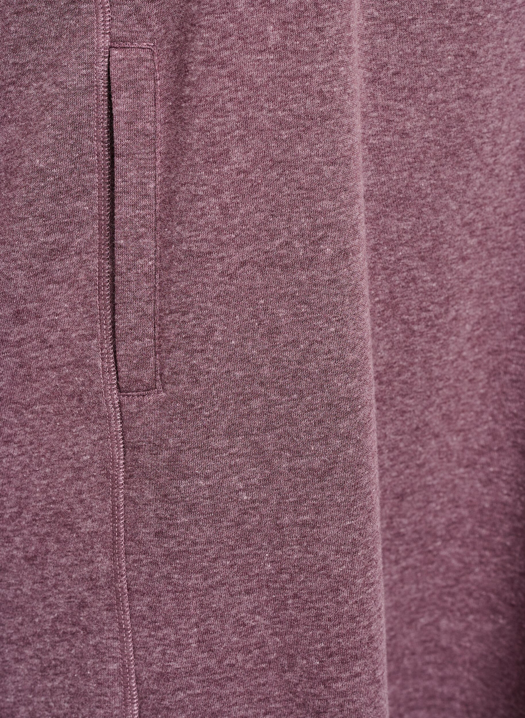 Zizzi FLASH - Kr&oacute;tka dresowa sukienka z wysokim kolnierzem i kieszeniami, Czerwony, Packshot image number 3