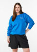Bluza z tekstowym nadrukiem, Niebieskie, Model image number 0