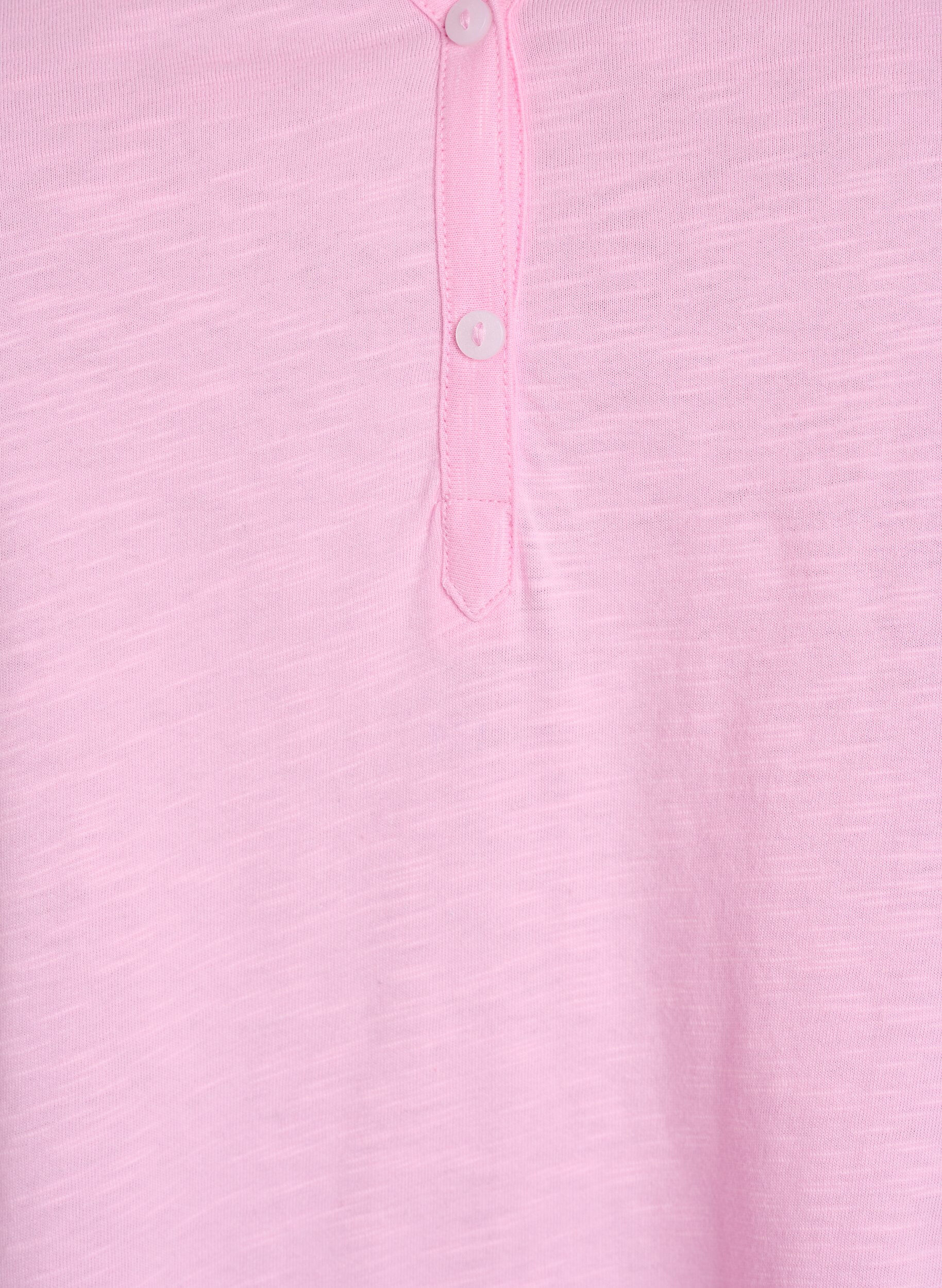 ZizziT-shirt z guzikami, R&oacute;żowy, Packshot image number 2