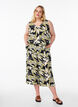 Spodnie culotte z nadrukiem, Czarne, Model image number 0
