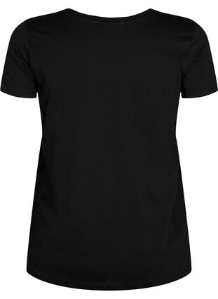 Sportowa koszulka z nadrukiem, Black w.Less Is More, Packshot image number 1