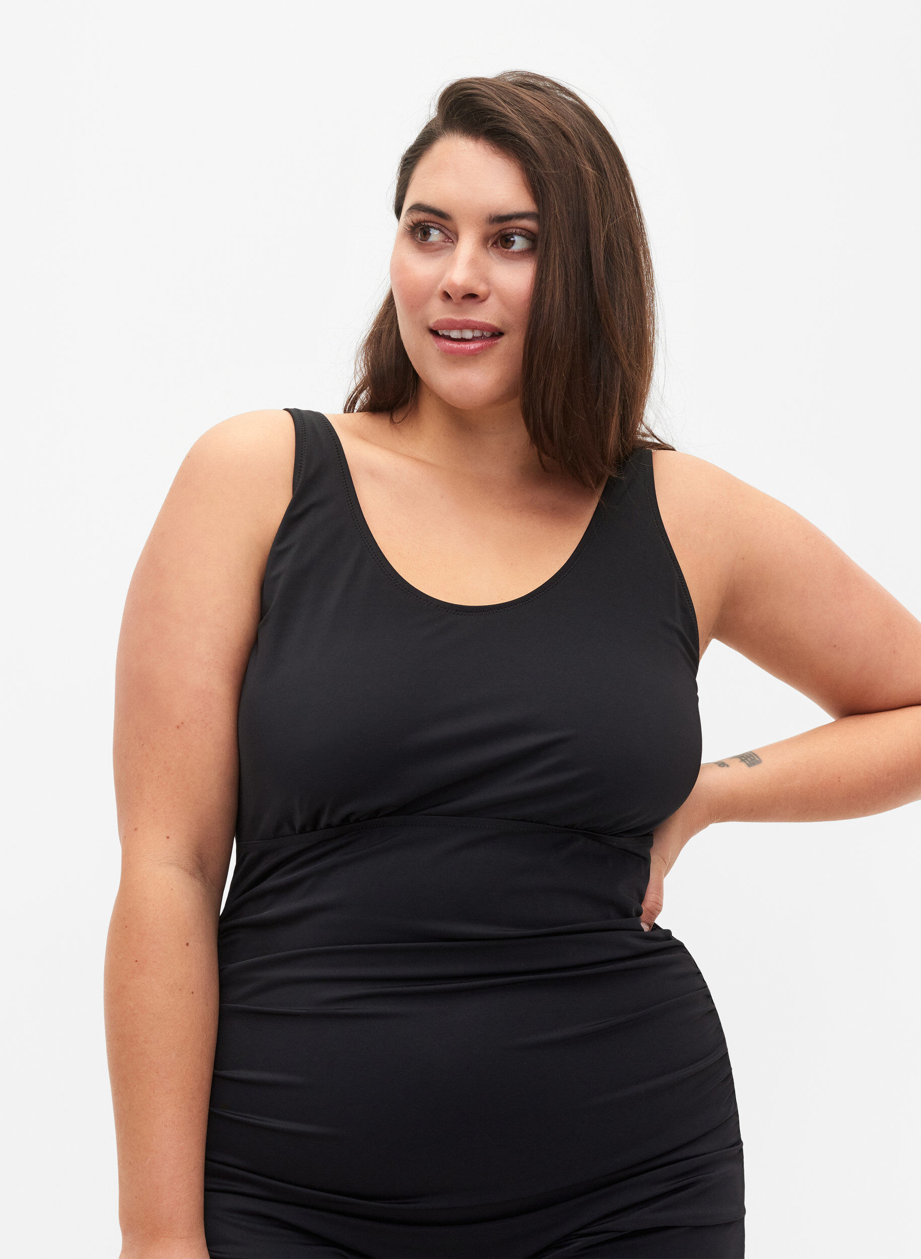 Zizzi Str&oacute;j kapielowy z nogawkami, Czarne, Model image number 2