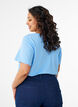 Koszulka z dekoltem w serek, Niebieskie, Model image number 2
