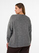 Sweter ze zlota kokardka, Szary, Model image number 2