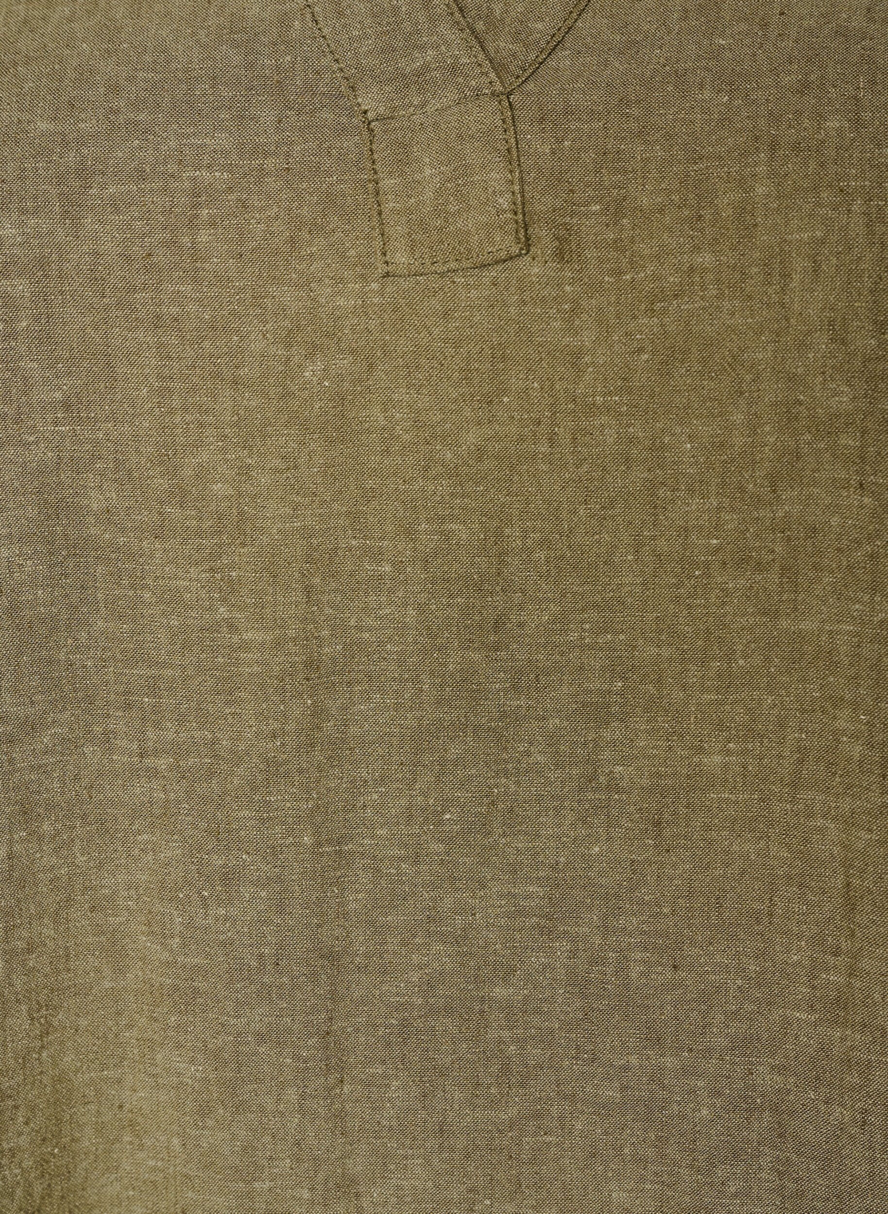 Zizzi Sukienka midi z lnu i wiskozy z rekawami 1/2, Zielony, Packshot image number 2