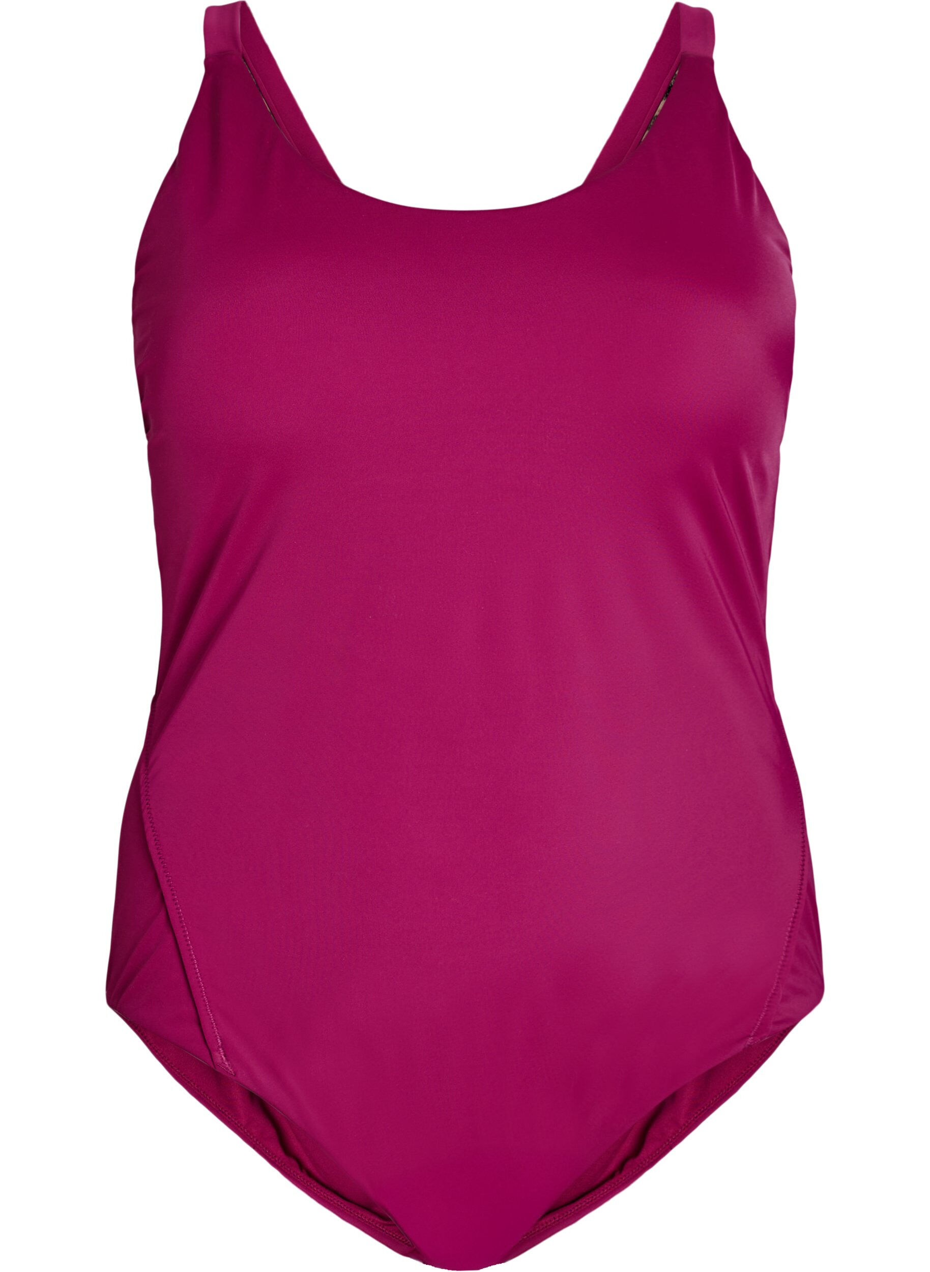 Zizzi Str&oacute;j kapielowy z detalami na plecach, Czerwony, Packshot image number 0