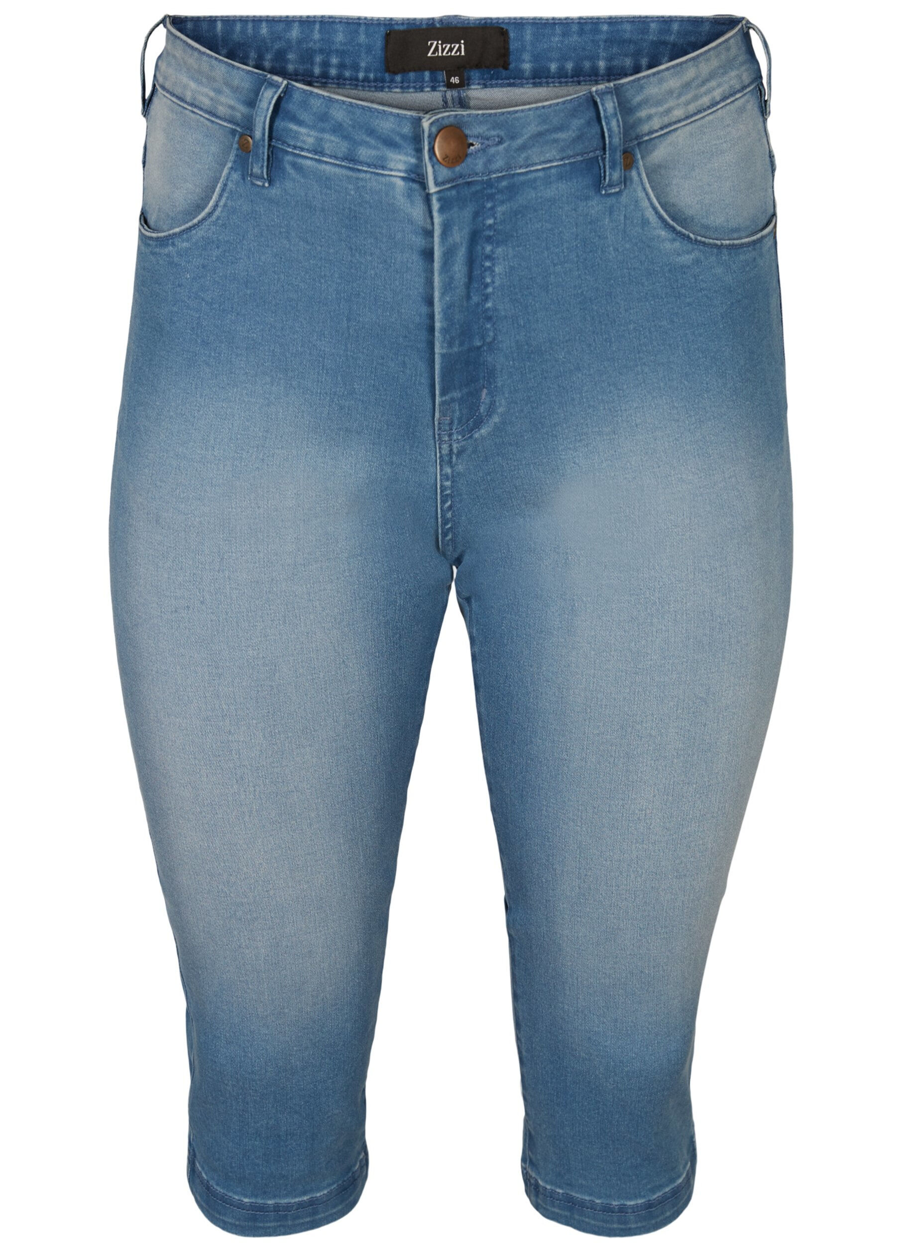 Amy capri jeans z wysokim stanem i bardzo dopasowanym krojem