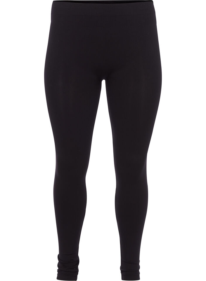 Bezszwowe legginsy, Black, Packshot image number 0