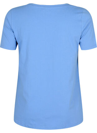 Podstawowa, gladka bawelniana koszulka, Blue Bonnet, Packshot image number 1