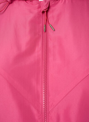 Krótka kurtka z kapturem i regulowanym dolem, Hot Pink, Packshot image number 2
