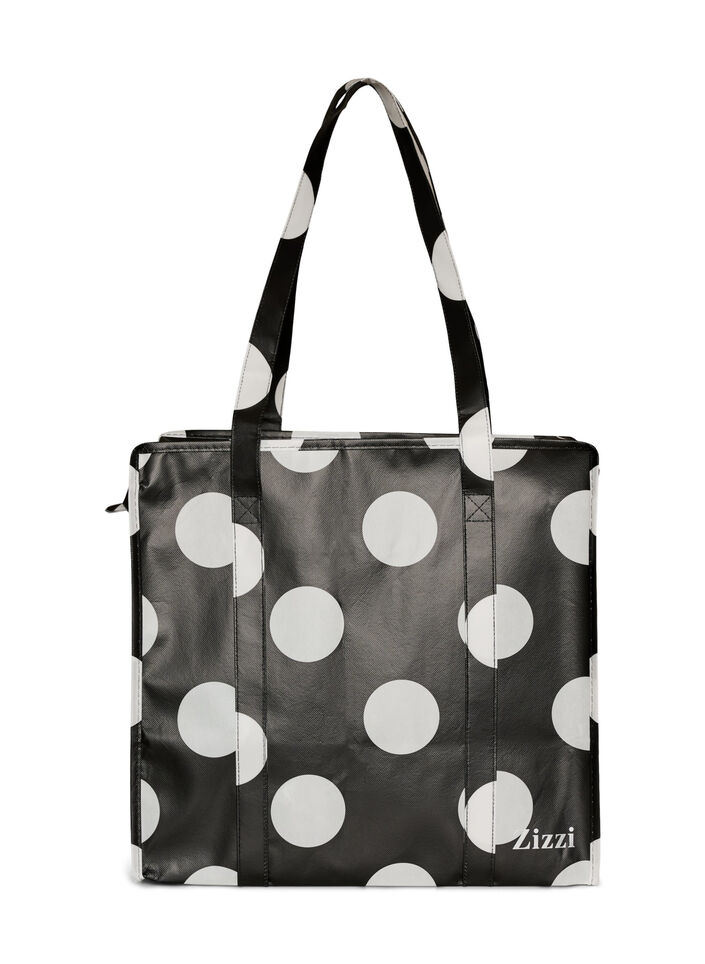 Torba na zakupy z suwakiem, Czarne, Packshot image number 0