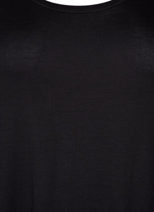 Wiskozowa sukienka midi z krótkim rekawem, Black, Packshot image number 2