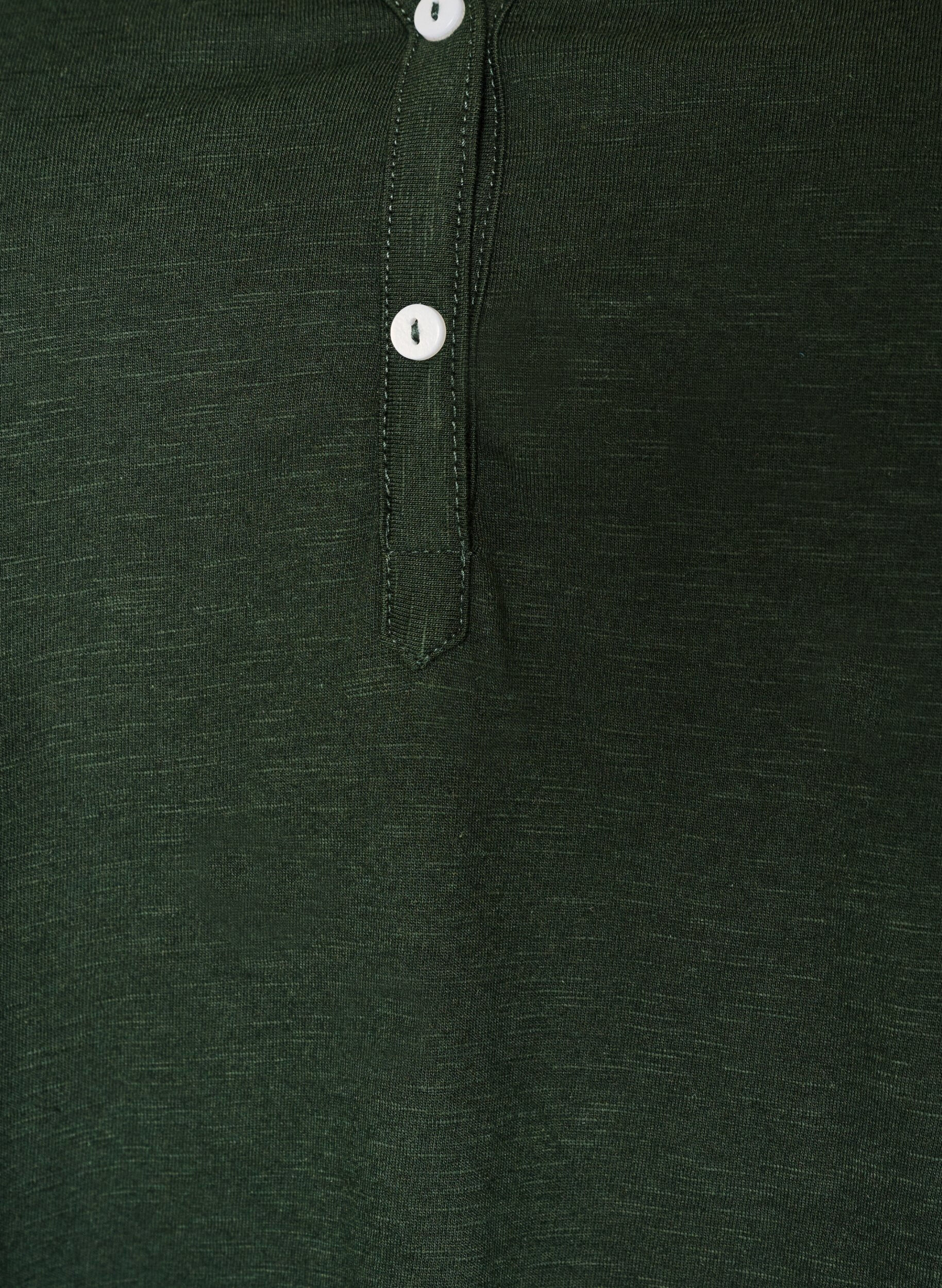 ZizziT-shirt z guzikami, Zielony, Packshot image number 2