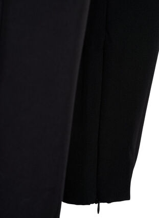 Spodnie z zamkiem blyskawicznym przy kostce, Black, Packshot image number 3