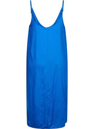 Sukienka midi bez rekawów z wiskozy, Princess Blue, Packshot image number 1